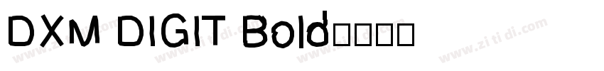 DXM DIGIT Bold字体转换